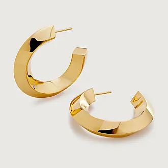 Alberta Ferretti flared hoop earrings - Gold