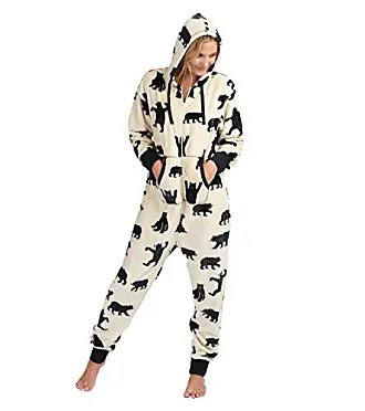 Combinaison Pyjama Couleur Unie Hiver à Capuche Vêtements d'Intérieur  Polaire Chaud Grenouillère Jumpsuits Sleepwear Zipper S - 4XL , Femme Hiver  : : Mode