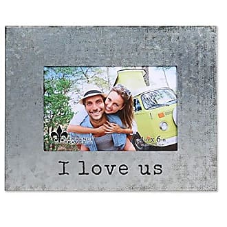 Lawrence 6x4 Silver Metal Paw Print Picture Frame