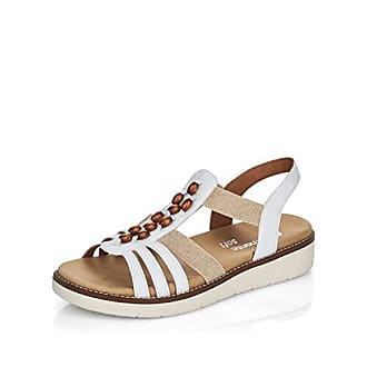 Rieker Espadrille brun-blanc cass\u00e9 style d\u00e9contract\u00e9 Chaussures Sandales Espadrilles 