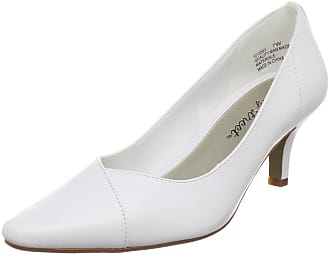 Easy Street Womens Chiffon Pump,White,7.5 W US