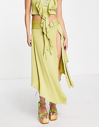 Donna Abbigliamento da Abbigliamento da spiaggia da Sarong e parei Pareo corto giallo e verde a fiori di Jaded London in Arancione 