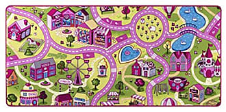 weich & strapazierfähig Größe:200 x 300 cm andiamo Straßenteppich Spielteppich Sugar Town umweltschonend produziert Kinderteppich in Pink/Rosa 