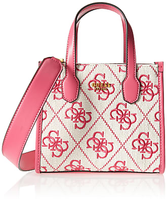Buy GUESS Women's Logo Patent Quilted Luxury Tote Bag Handbag & Wallet Set  - Light Pink, Pink, Large at