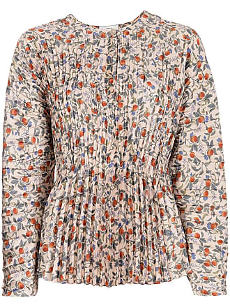 Vince floral-print pleated blouse - women - Polyester - L - Multicolour