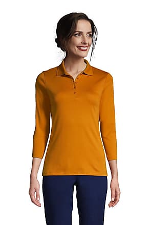 lands end women's long sleeve polo shirts