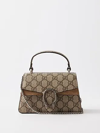 Gucci Brown Multi Canvas & Leather 8-23 Handbags