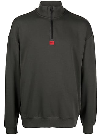 Hugo Boss Russell Athletic Capsule Logo Cotton-Blend Hooded Sweatshirt, Size Large, Men's, Gray