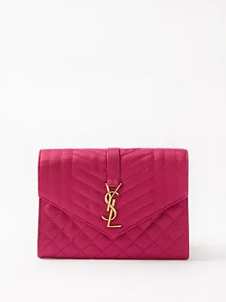 Vintage CHANEL Hot Pink Genuine Lizard Leather Envelop Style 