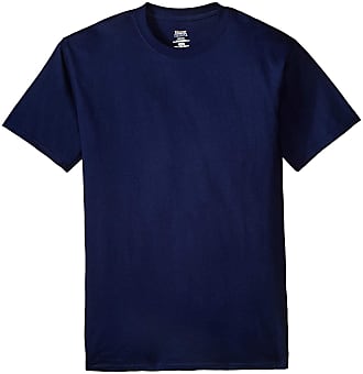 2 Denim Blue / 2 Light Blue Hanes Mens Comfortsoft T-Shirt Pack of 4 M 