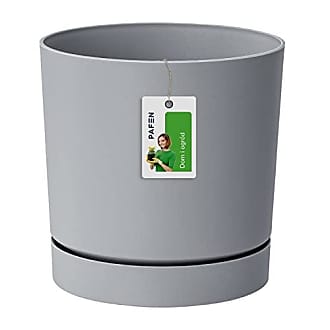 Soucoupe pot de fleur rond gris anthracite Ø 21 cm - Jardin et Saisons