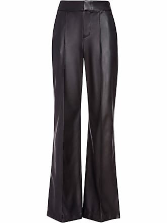 Alice & Olivia Dylan high-waisted wide trousers - women - Polyurethane - 10 - Black