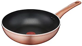 Lagostina Ramata Cookware and Frying Pan Set, Copper Effect Exterior,  Non-Stick Aluminium, 5 Pieces, Black