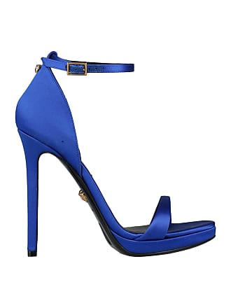 blue versace heels