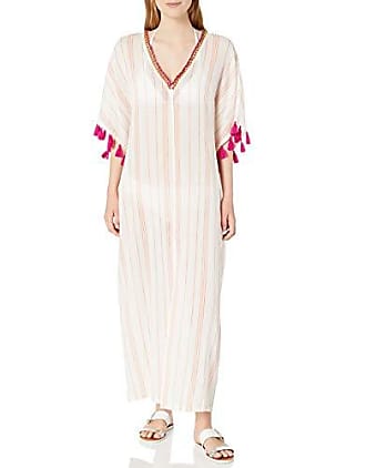 Trina Turk Womens Caftan Swimsuit Cover Up, White//Diamond Cover, XX-Small