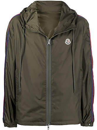 moncler logo lined coat