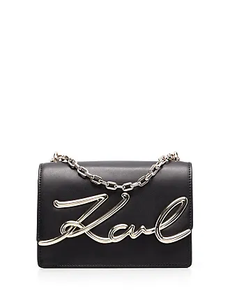 Karl Lagerfeld Black K/Karl Seven Shoulder Bag at FORZIERI