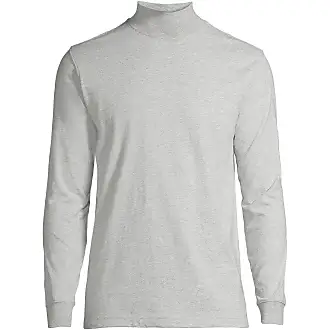 Lands' End Men's Tall Super-T Long Sleeve T-Shirt - Gray Heather