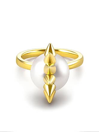 TASAKI 18kt White Gold Collection Line Danger Diamond Ring - Silver