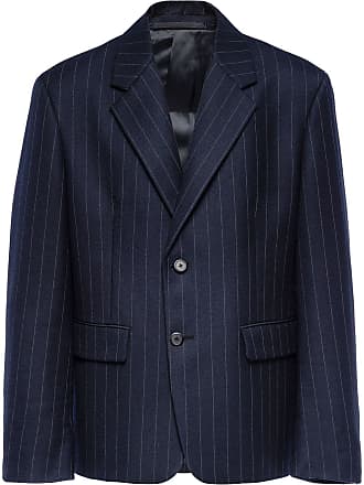 Prada striped wool blazer - men - Wool - 50 - Blue