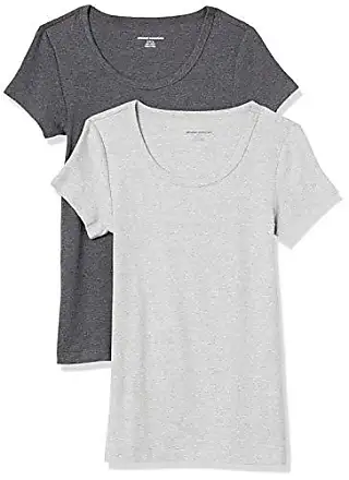 Essentials Women's 2-Pack Classic-Fit Short-Sleeve Scoopneck  T-Shirt, Black/Black, X-Small : : Clothing, Shoes & Accessories