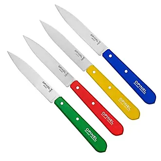 Opinel 3-Piece Essentials Small Kitchen Prep Knives Set, Multi-Color  Polymer Handles