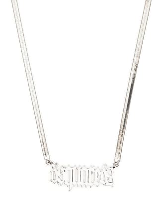 Dsquared2 Silver Punk Lock Necklace Dsquared2