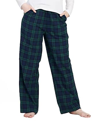 LAPASA Women's Cotton Flannel Lounge Pants Loose Fit Sleepwear Pyjama Trousers L74 