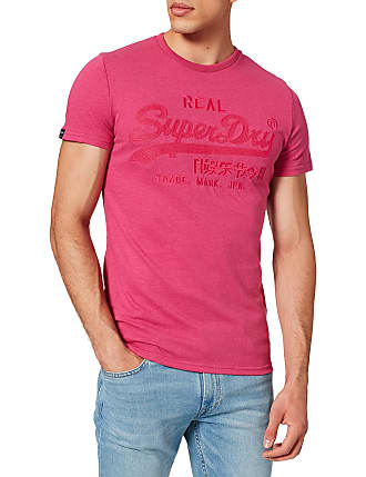 Superdry Mens Trophy Tee Eclipse T Shirt Red White Short Sleeve Ship Worldwide 
