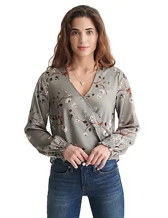 Women's Lucky Brand Long Sleeve Blouses gifts - up to −60%