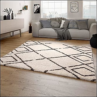 Teppich Modern Seidig Wohnzimmer Teppiche Viskose Creme Beige 160x230cm 