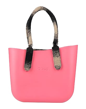 Wool Trapeze Tote Bag - Pink Boucle Check