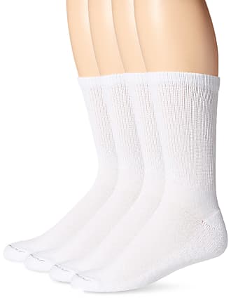 Dr. Scholls Mens Diabetes & Circulatory (4pk), White, Shoe Size:7-12