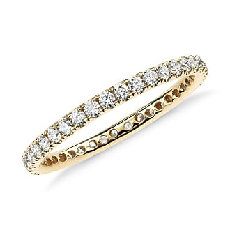 Blue Nile Riviera Pave Diamond Eternity Ring in 18k Yellow Gold (1/2 ct. tw.)