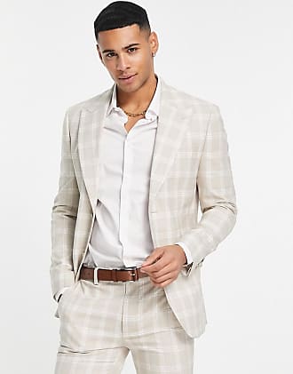 topman blue check suit