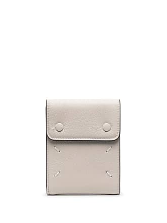 Maison Margiela Textured-Leather Zipped Cardholder - Men - Yellow Wallets