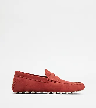 Mens red slip on hot sale shoes