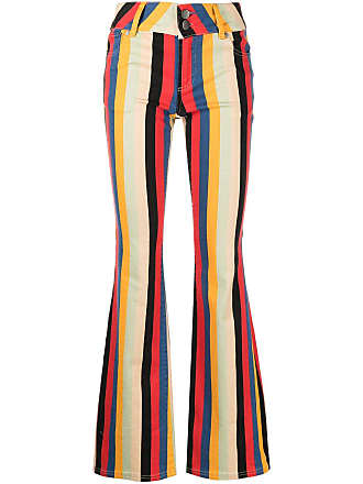 Alice & Olivia Stacey low-rise flared trousers - women - Elastane/Cotton - 24 - Multicolour