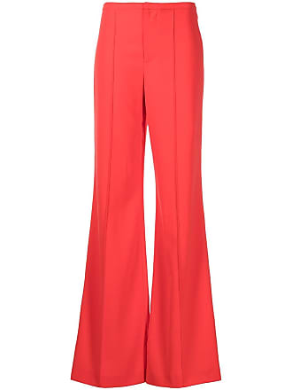 Alice & Olivia Dylan wide-leg trousers - women - Polyester - 10 - Red