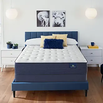 Serta Cool Air Mesh Blue Twin Polyester Waterproof Mattress