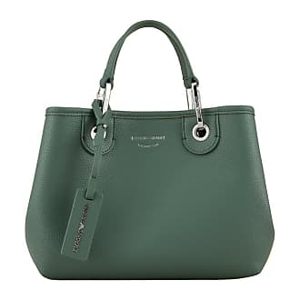 Damen Taschen Clutches und Abendtaschen Emporio Armani Baumwolle Portemonnaie mit Logo-Patch in Grün 
