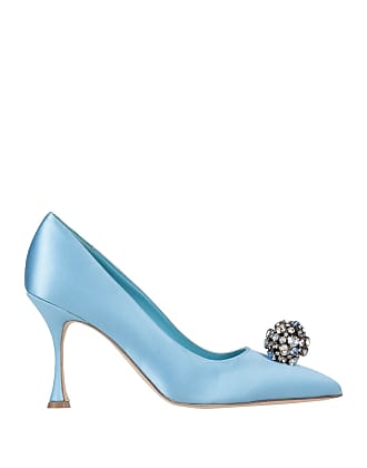 Manolo Blahnik Escarpins classiques  bleu style d\u00e9contract\u00e9 Chaussures Escarpins 