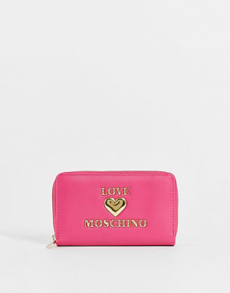 Porte-monnaie à logo cœur Love Moschino en coloris Jaune Femme Accessoires Portefeuilles et porte-cartes 