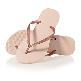 shoes in Pink Womens Shoes Flats and flat shoes Sandals and flip-flops Havaianas Rubber Slim Glitter Flip Flops / Sandals 
