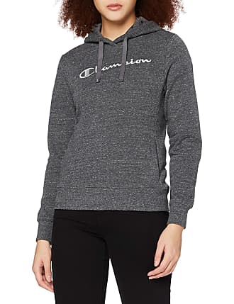 CHAMPION - felpa cappuccio donna hooded sweatshirt GREY MELANGE