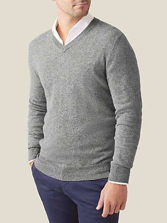 N.Peal Cashmere Kaschmir Pullover mit Stehkragen in Grau für Herren Herren Bekleidung Pullover und Strickware Sweatjacken 