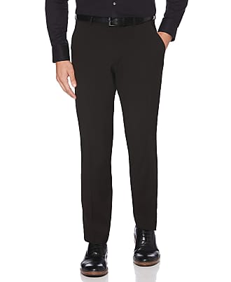 Perry Ellis mens Portfolio Slim Fit dress pants, Black, 30W x 29L US