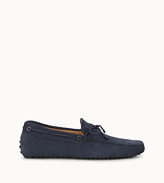tod's navy blue loafers