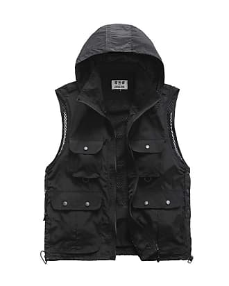 LaoZanA Mens Multi-Pocket Gilet Photography Vest Waistcoat Sleeveless Outdoor Fishing Jacket