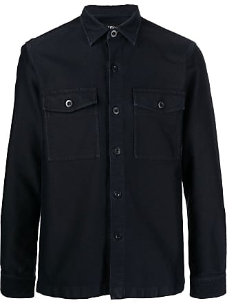 Tom Ford long sleeve shirt jacket - men - Cotton - 42 - Blue